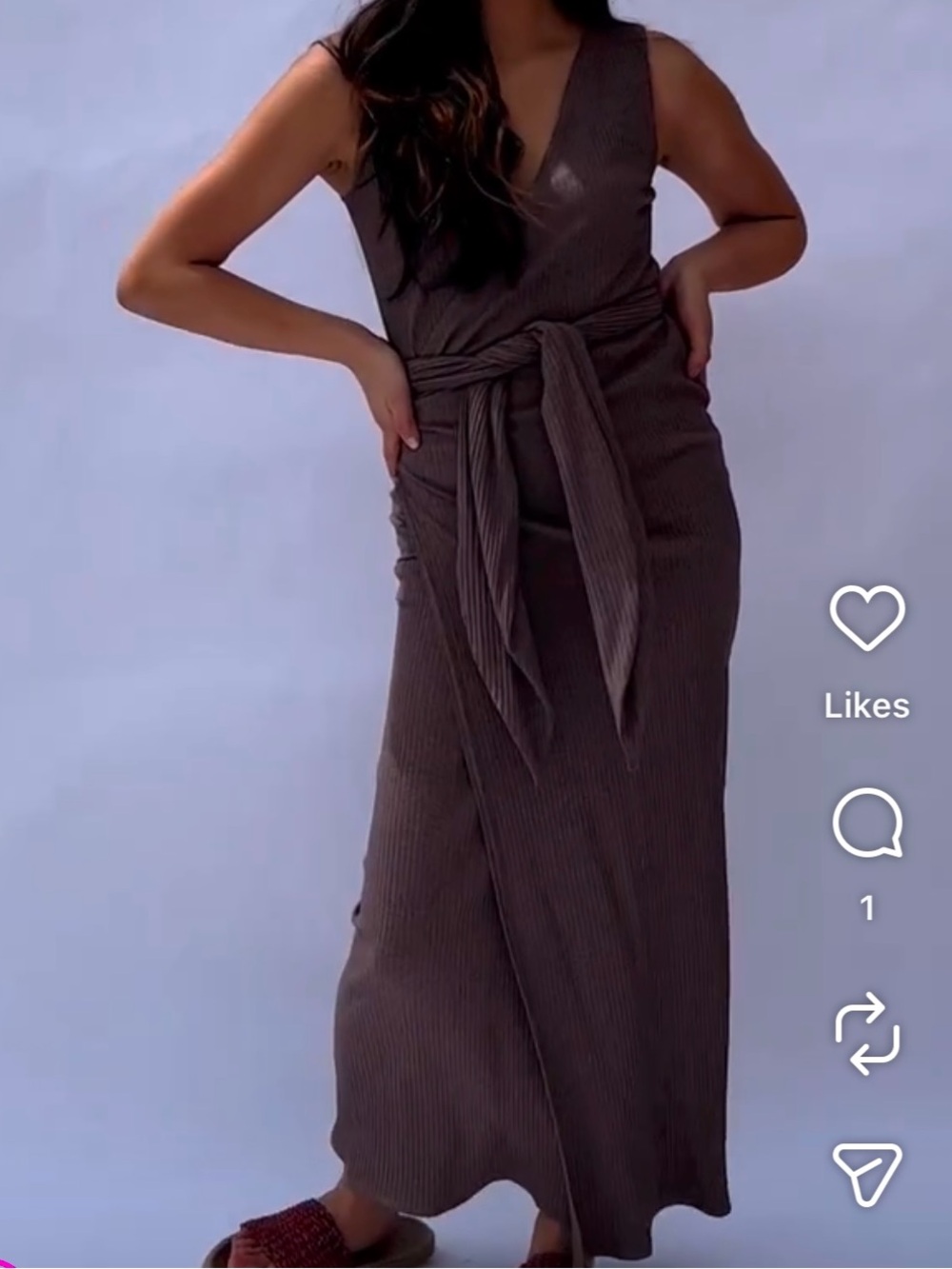 Hackwith Design House Sleeveless Wrap Dress - Picture 2 of 10